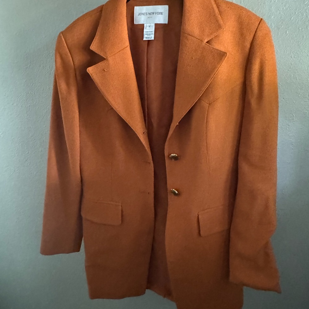 Jones New York Women's Rust Blazer